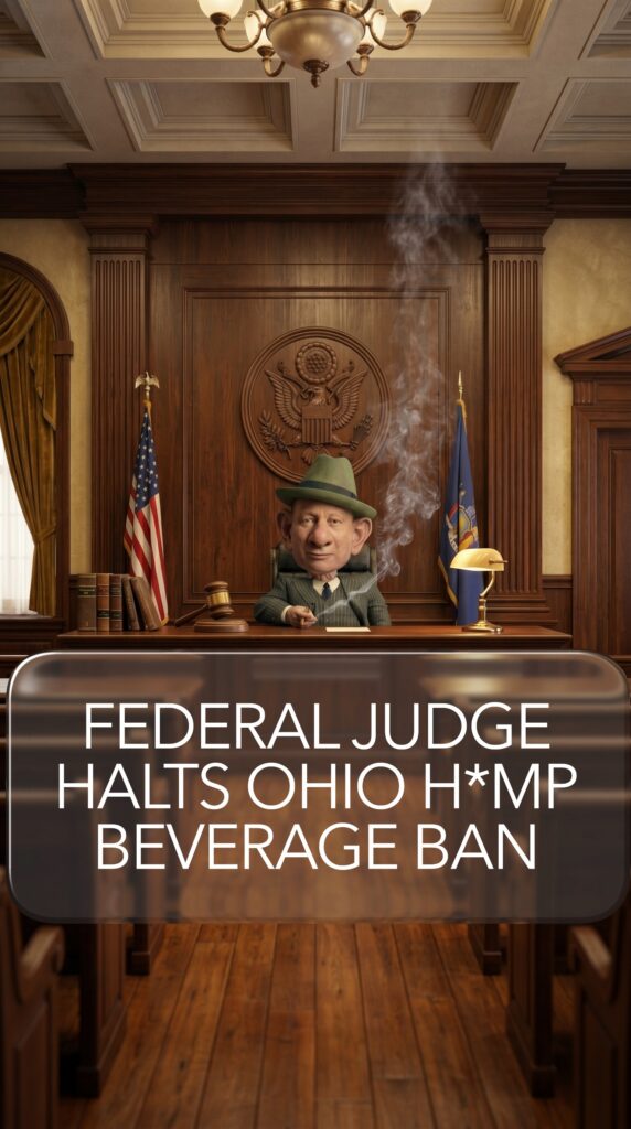 Federal Judge Halts Ohio Hemp THC Beverage Ban