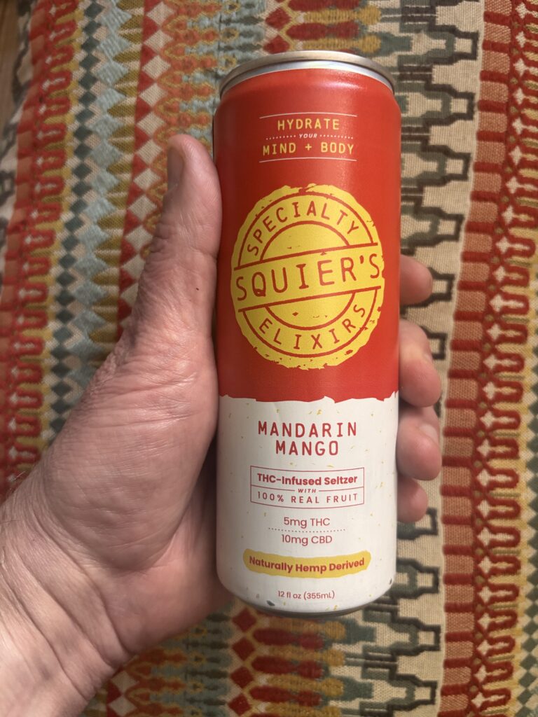 Review of Squire’s Specialty Elixirs – Mandarin Mango, 5mg THC, 10mg CBD, Hemp Derived